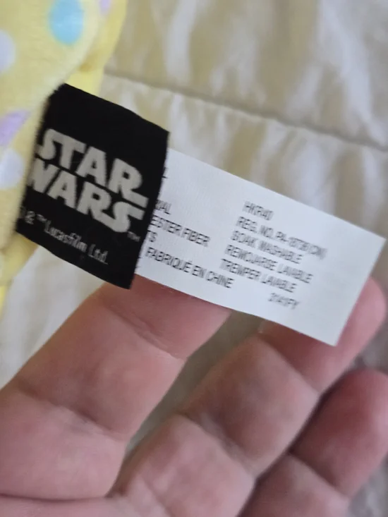 Star Wars Easter Baby Yoda Plush in Mint Green with Pastel Outfit - Picture 2 of 4